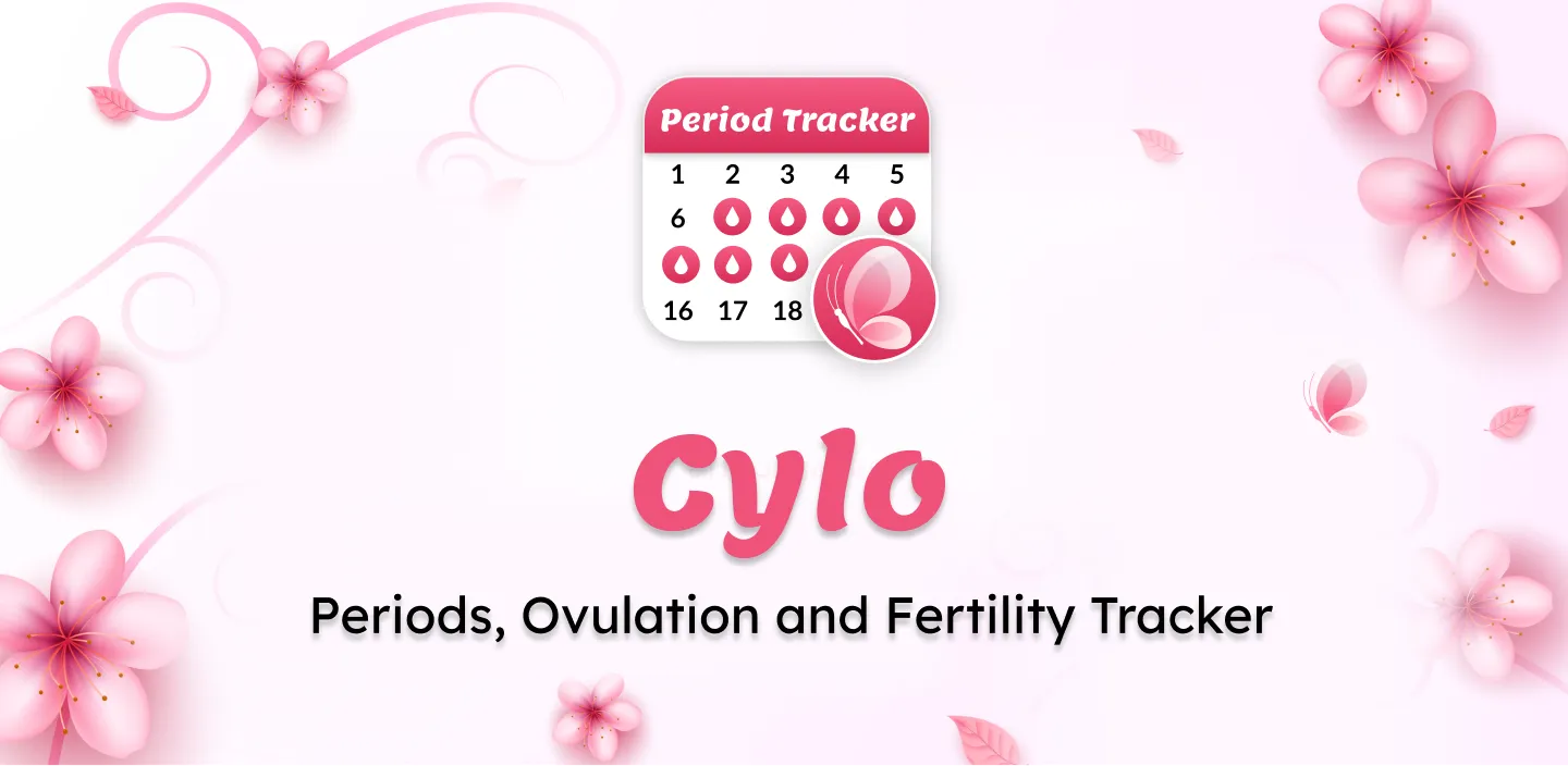 Cylo Period Tracker feature graphic design