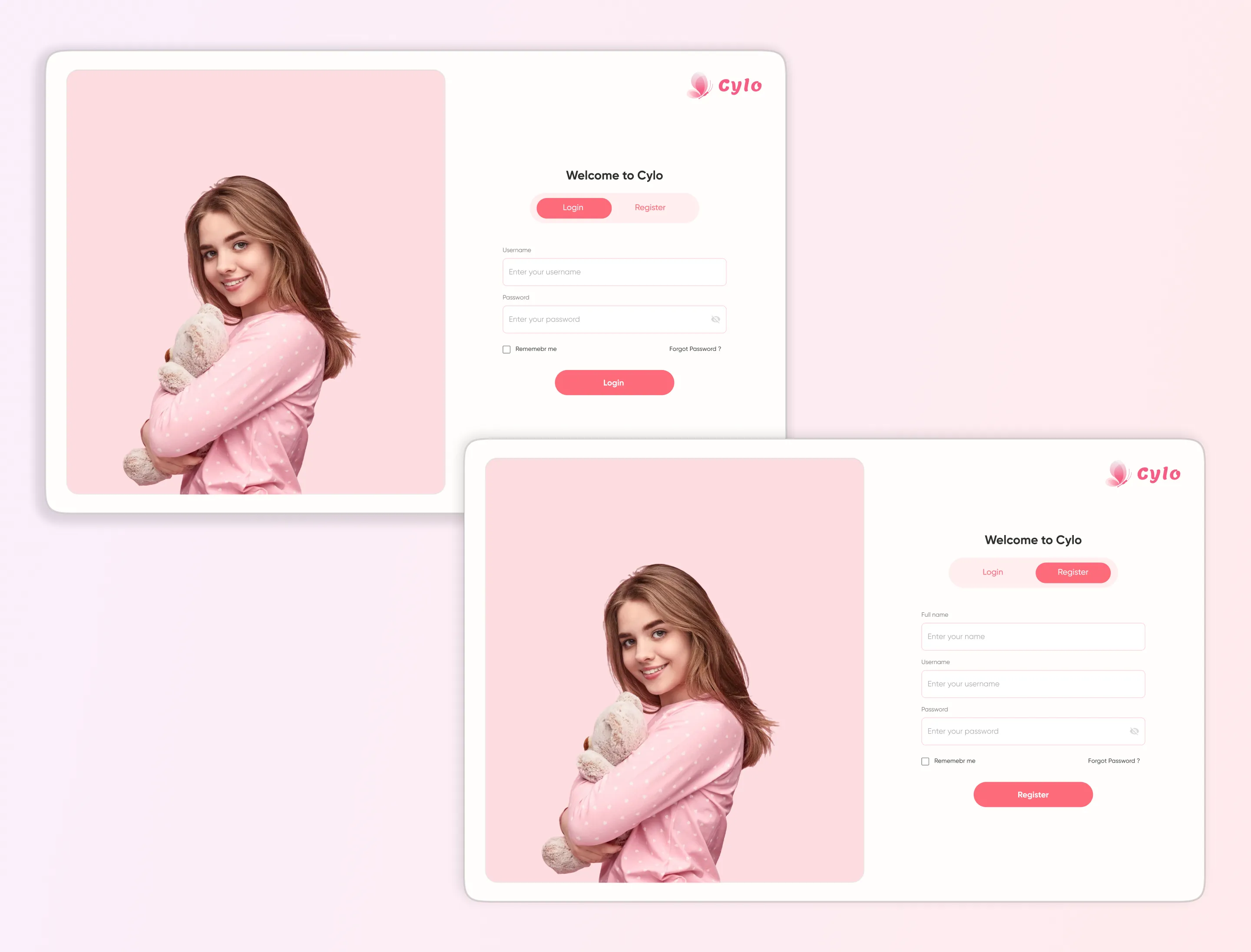 Web login view