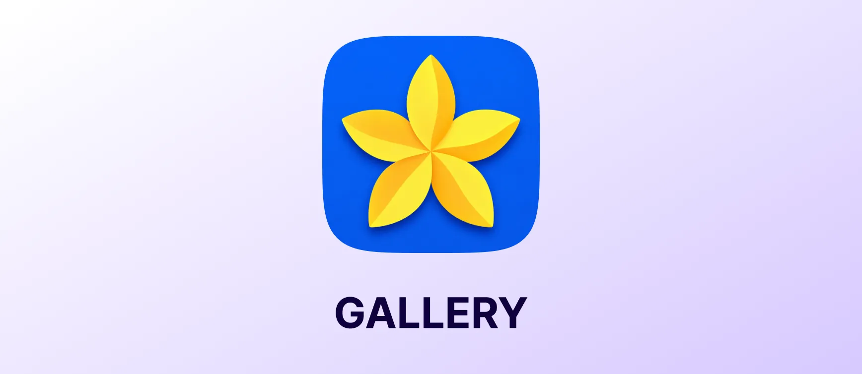 Gallery App visual design hero image
