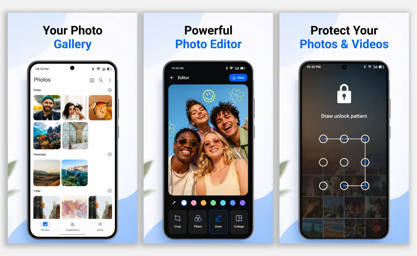 Gallery App screenshot design