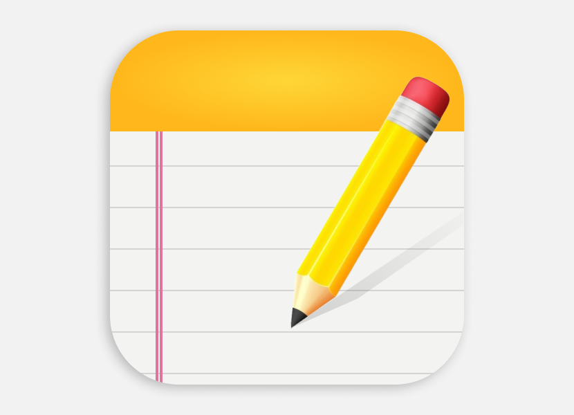 Notepad App icon design