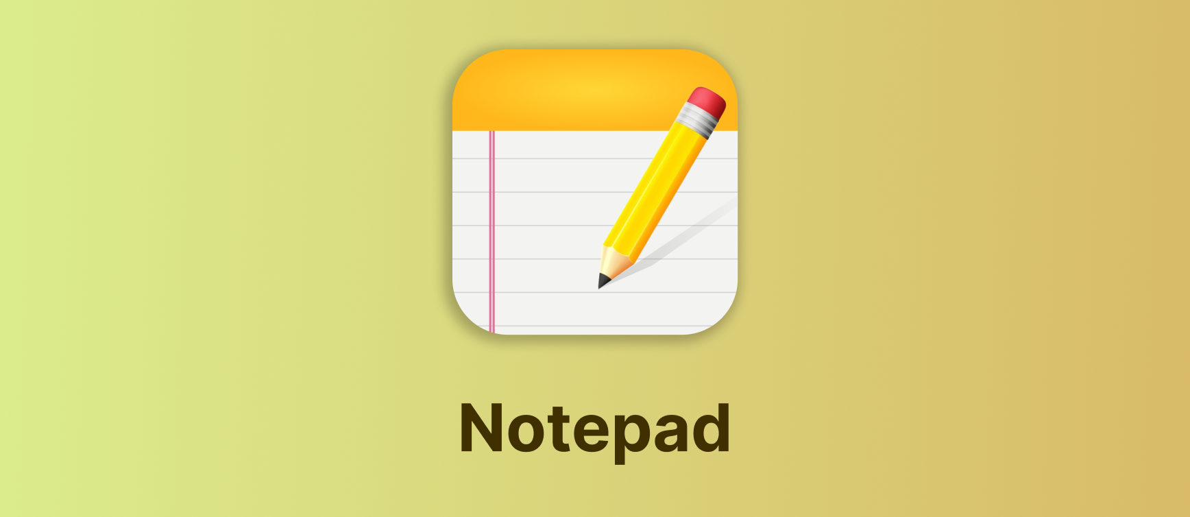 Notepad App visual design hero image