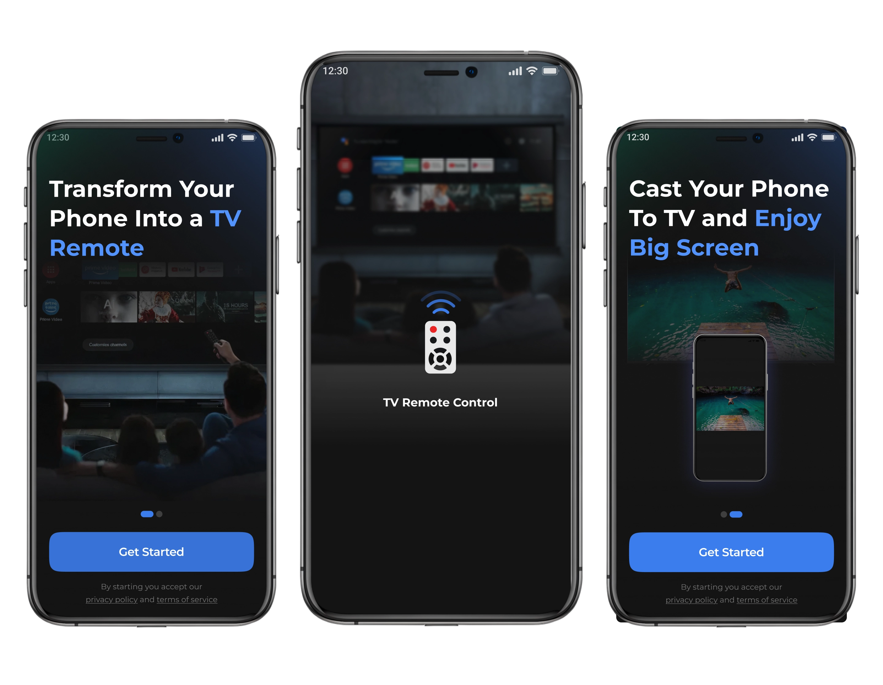 Splash and onboarding screens